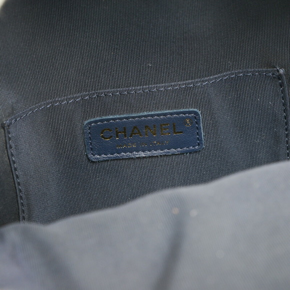 Chanel Tweed Backpack Navy - Picture 6 of 7